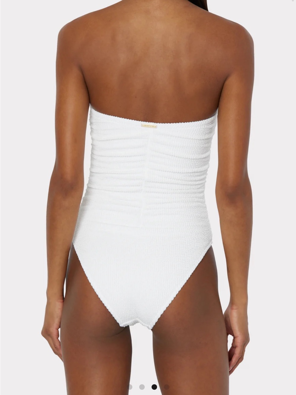 Milly Textured Ruched One Piece - Picture 2 of 4